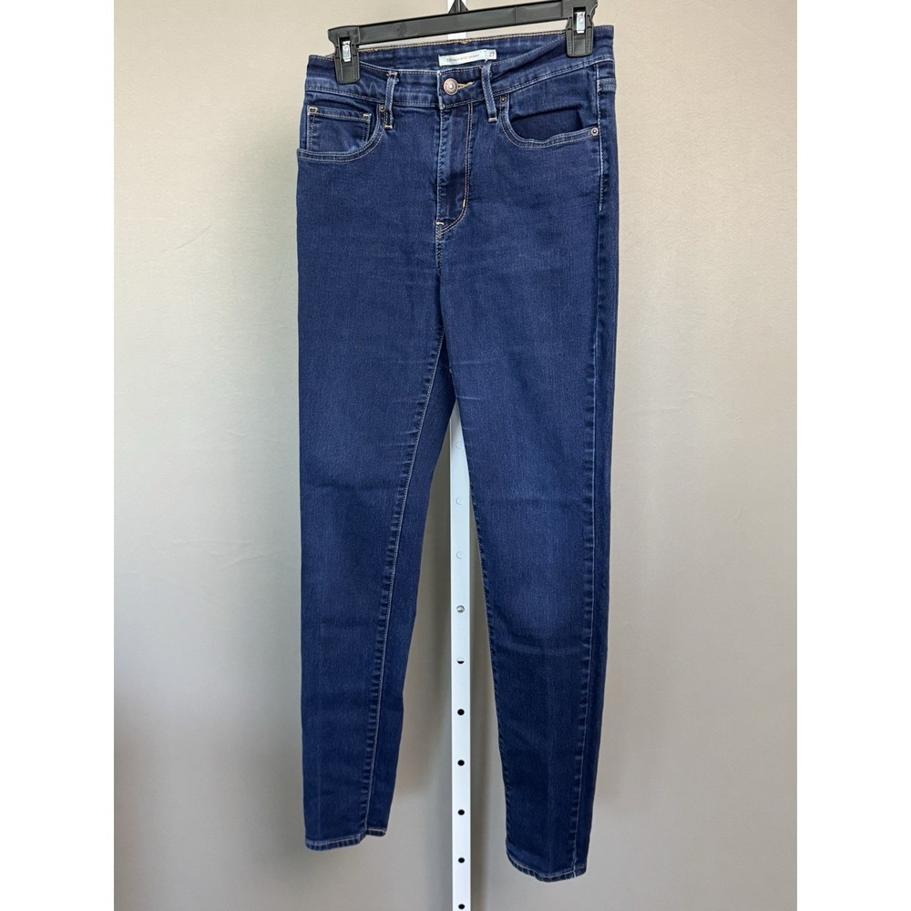 Levi's 721 High Rise Skinny Jeans Women Size 27x29 Dark Wash Stretch Denim